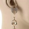 Jessica Bara Clara Crystal Chain Link Dangle Earrings The 9-5 Shop