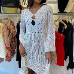 Kareena Maui Crochet Mini Dress Cover Up Summer Lovin'