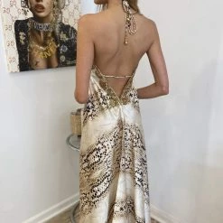 Kareena Costa Rica Halter Neck Embellished Maxi Dress Summer Lovin'