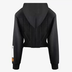 Jessica Bara Dylan Long Sleeve Hooded Corset Sweatshirt Tops