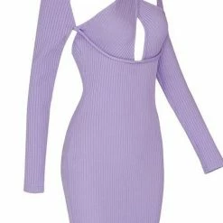 Jessica Bara Catarina Long Sleeve Open Back Mini Dress