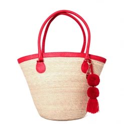 Summer Lovin' Jessica Bara Sally Handmade Bucket Palm Bag