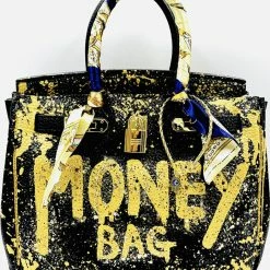 Anca Barbu Handpainted Money Bag Handbag