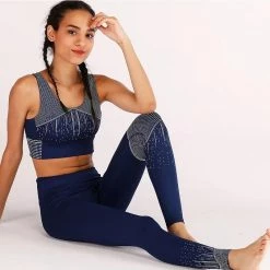 Tops Jessica Bara Palma Rhinestone Crop Top And Legging Two Piece Set