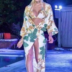 Cioccolato Afrodita Jungle Baroco Print Maxi Dress