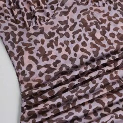 Dresses Jessica Bara Topaz Leopard One Shoulder Mini Dress