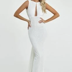 The Event Shop Nicole Bakti Open Back Sequins Gown