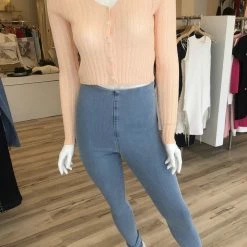 Jessica Bara Kendal Long Sleeve Cropped Cardigan Tops