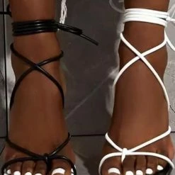 Influencer Style Jessica Bara Michelle Colorblock Strappy Heels