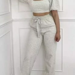 Jessica Bara Johanna Crop Top And Jogger Two Piece Set Reve Doll Essentials