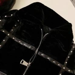 Jessica Bara Ally Faux Fur Studded Jacket