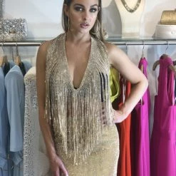 Jessica Bara Riri Crystal Fringe Two Piece Set Best Sellers