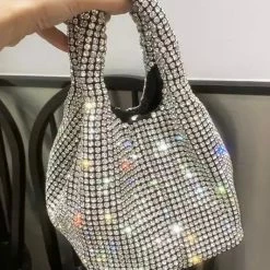 Accessories Jessica Bara Marleigh Rhinestone Mini Bucket Purse