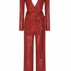 Jessica Bara Chantria Sequin V Neck Jumpsuit The Event Shop