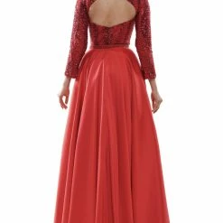 Colors Dress Long Sleeve Sequin Two Piece Gown The Event Shop