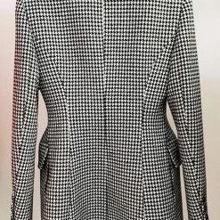 Jessica Bara Presley Houndstooth Tweed Coat Outerwear