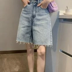 Summer Lovin' Jessica Bara Maxton High Waisted Denim Shorts