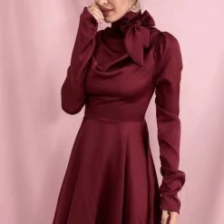 Jessica Bara Kimberlie Long Sleeve High Neck Mini Dress Summer Lovin'