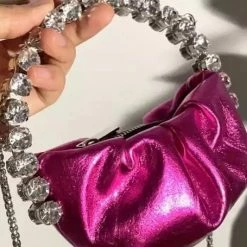 The Event Shop Jessica Bara Loretta Pleather Rhinestone Micro Handbag