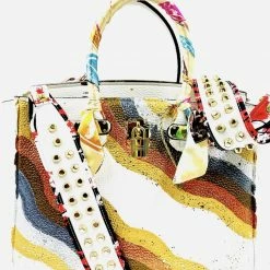 Accessories Anca Barbu Handpainted Geode Handbag