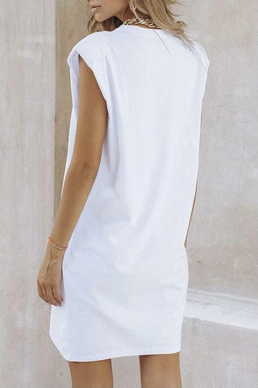 Jessica Bara Nora Sleeveless T Shirt Mini Dress