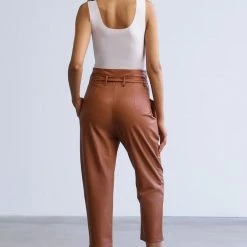 Reve Doll Essentials Commando Faux Leather Paperbag Pants