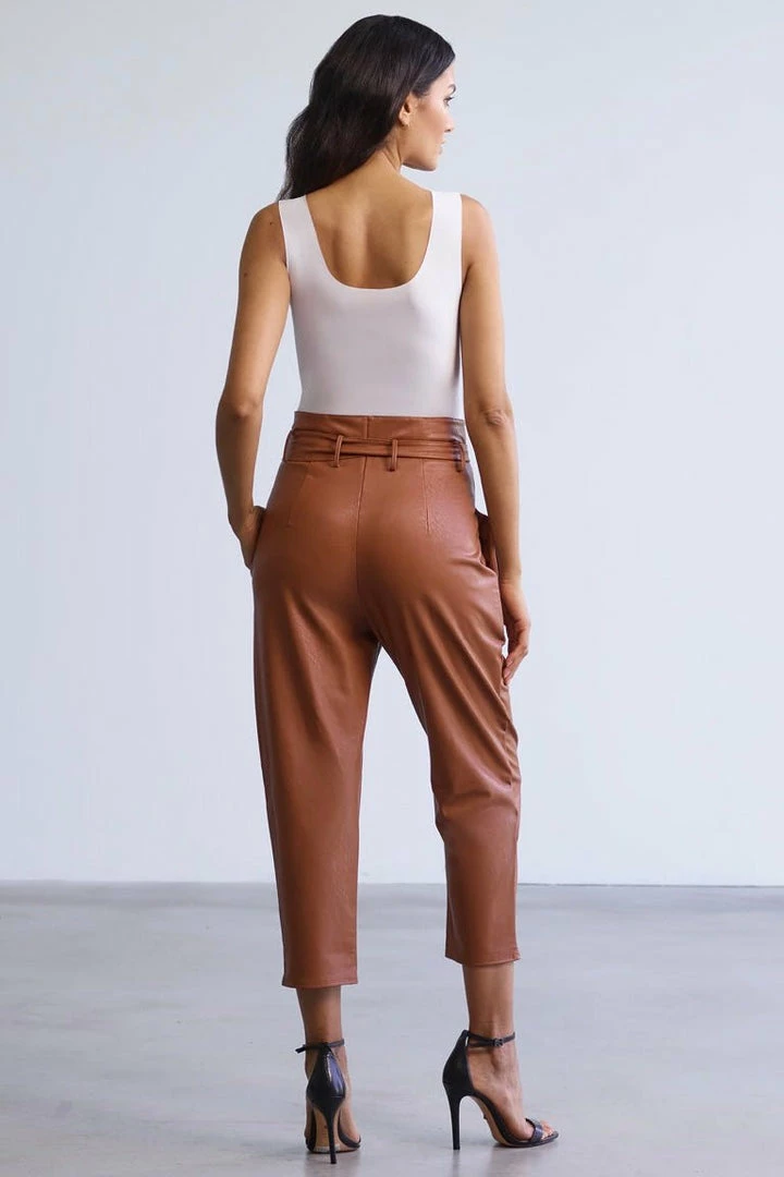 Reve Doll Essentials Commando Faux Leather Paperbag Pants