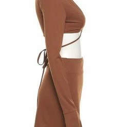 Jessica Bara Elaina Strappy Top And Skirt Two Piece Set
