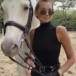 Commando Ballet Mockneck Sleeveless Bodysuit Thong