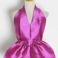 Jessica Bara Bobbie Bowknot Halter Top