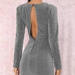 Jessica Bara Milena Long Sleeve Mini Dress