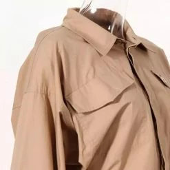 Jessica Bara Noriane Long Sleeve Button Down Dress Reve Doll Essentials