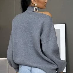 Jessica Bara Kamila Off The Shoulder Long Sleeve Sweater Reve Doll Essentials
