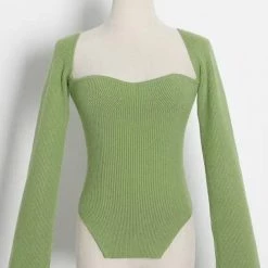 Jessica Bara Gabriela Long Sleeve Knitted Top Tops
