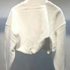 Jessica Bara Alex High Neck Cropped Sweatshirt