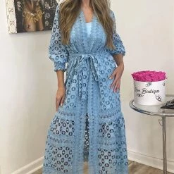 Jessica Bara Anastasia Lace Maxi Cover Up