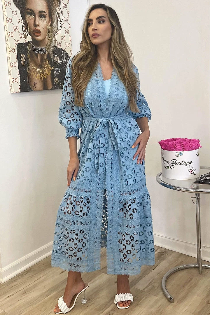 Jessica Bara Anastasia Lace Maxi Cover Up