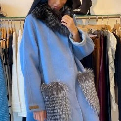 Luigi Long Sleeve Fur Coat