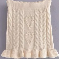 Jessica Bara Lottie Fuzzy Knit Sweater And Skirt Two Piece Set