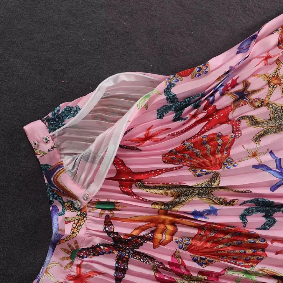 Jessica Bara Preston Starfish Crop Top And Pleated Maxi Skirt Two Piece Set Summer Lovin'