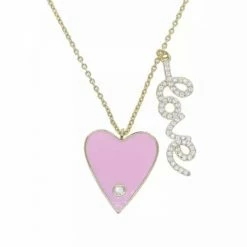 Jessica Bara Leslie Love Gold Necklace