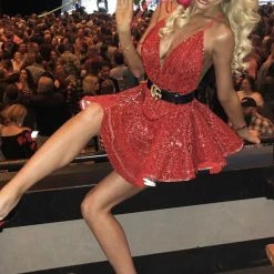 Influencer Style Jessica Bara Serena Open Back Sequin Romper