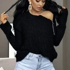 Reve Doll Essentials Jessica Bara Dani Long Sleeve Zipper Sweater