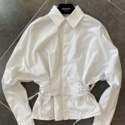 Jessica Bara Anne Corset Button Down Shirt