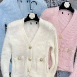 Jessica Bara Dakota Long Sleeve Fuzzy Cardigan Reve Doll Essentials