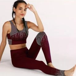 Tops Jessica Bara Palma Rhinestone Crop Top And Legging Two Piece Set
