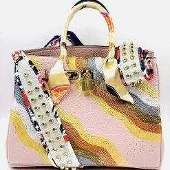 Accessories Anca Barbu Handpainted Geode Handbag