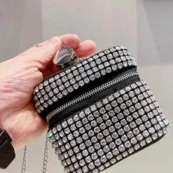 Jessica Bara Talia Rhinestone Micro Crossbody Bag The Event Shop