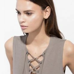 Track & Bliss Wavy Tank Top Tops