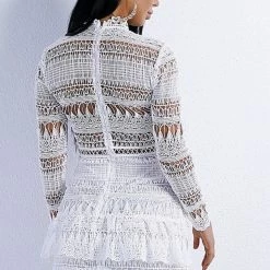Jessica Bara Marcel Long Sleeve Lace Mini Dress